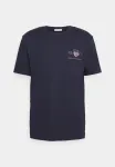 Reg archive shield emb ss basic tshirt Gant, Evening Blue - фото 4