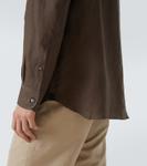 Льняная рубашка Zegna, Faggio - фото 6