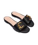 Кожаные тапочки Coccinelle, черный - фото 3