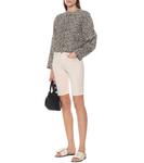 Шорты Kiki из денима Nanushka, Creme - фото 2