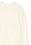 Джемпер NA-KD CABLE SWEATER, Offwhite/White - фото 5
