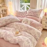 FUANNA Пододеяльник, 220x240 см, бабочки, розовый - фото 9