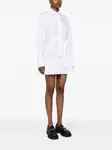 Платье-рубашка длины мини с оборками PATOU, белый - фото 3