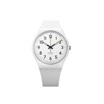 Унисекс белые часы SO28W107-S14 SWATCH - фото