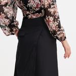 Юбка-Трапеция с открытой спиной S&J Weekends, черный - фото 4