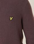 Свитер с ребристой вязкой Lyle & Scott в цвете эспрессо - фото 5