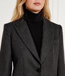 Пиджак женский Armani Exchange шерстяной с карманами, серый - фото 4