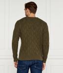 Свитер мужской Guess Jeans вязаный, зеленый - фото 3