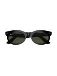 Ray-Ban солнцезащитные очки Wayfarer в овальной оправе, черный - фото 5