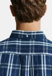 Рубашка в клетку Gant, Light Indigo - фото 4