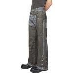 Кожаные чопсы с принтом джинсы Acne Studios, синий - фото 6