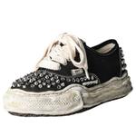 Maison Mihara Yasuhiro Baker OG Sole Studded Canvas Low 'Black' - фото 3