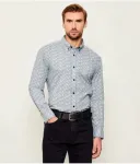 Рубашка Рикерт_М regular fit Boss Orange, синий - фото