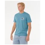 Футболка с дымкой и трубками Rip Curl, синий - фото 2