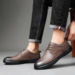 Туфли Men"s Casual Men Low-Top Brown Dilikan - фото 10