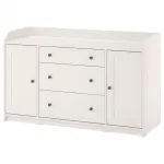 Консоль, белая, 140x84 см, HAUGA IKEA - фото
