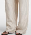 Широкие шелковые брюки в полоску Róhe, Classic Stripe - фото 5