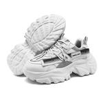 JANECO Женские белые кроссовки Low Top Chunky, цвет White - фото 9