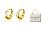 Серьги унисекс GIFU, Plain Hoop Earrings [Silver] + [Zhaohua Ruji Gift Box] - фото 6