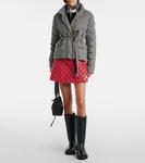 Стеганая куртка с поясом Moncler, Gray - фото 2