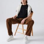 Футболка с логотипом на груди LACOSTE, серый - фото 8