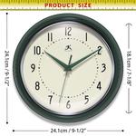 Круглые настенные часы в стиле ретро Infinity Instruments, цвет Turquoise - фото 7