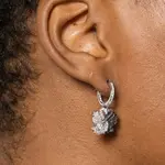 Серьги-капли Swan Swarovski - фото 6