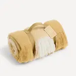 Декоративное одеяло Check Basics El Corte Inglés, горчица - фото 3