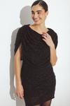 Платье NA-KD BEADED CAPE MINI, Black - фото