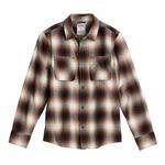 Фланелевая рубашка с длинным рукавом для мальчиков 8-20 лет, regular & husky Sonoma Goods For Life, Navy Brown Plaid - фото