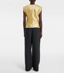 Атласный топ Ami Paris, Anis - фото 3