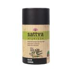 Sattva, Ayurveda, краска для волос, 01 Black Black, 150 г - фото