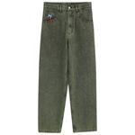 Джинсы Unisex MIND ERROR, постиранные черные - фото