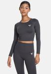 Топ SQUATPROOF DECIDE SEAMLESS SPORT, Dark Grey/Anthracite - фото