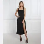 Платье из макадамии Pinko, черный - фото 2