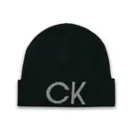 Шерстяная шляпа с монограммой Calvin Klein, черный - фото