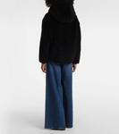 Толстовка с капюшоном из искусственного меха Yves Salomon, черный - фото 3