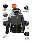Лыжная куртка Killtec "KSW 161 BYS SKI JCKT", серый - фото 10
