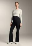 Брюки OYSHO WARM FLARE MATERNITY, Black - фото 2