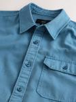 Next Рубашка на пуговицах Regular fit в синем дениме - фото 5
