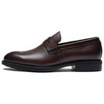 LE SAUNDA Лоферы мужские, черные/кофейные - фото