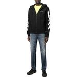 Куртка мужская Off-White на молнии, черный / белый - фото 2