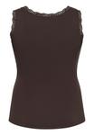Топ Kaffe Curve KComia Top, Black Coffee/Dark Brown - фото 5
