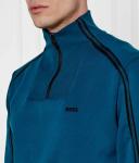 Толстовка мужская Boss Green с воротником на молнии, синий - фото 4