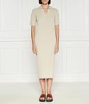 Платье женское Samsøe Samsøe Савада в рубчик, бежевый - фото