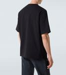 Футболка из хлопкового джерси с логотипом Prada, черный - фото 4