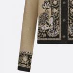 Кардиган женский Dior, черный / кремовый - фото 4