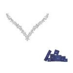 Диапазон ожерелье для женщин Swarovski, серебряный - фото