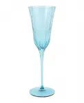Наталия, бокал для шампанского объемом 0,2 л Vietri, бирюзовый - фото