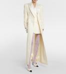 Двубортное шерстяное пальто Wardrobe.Nyc, белый - фото 2